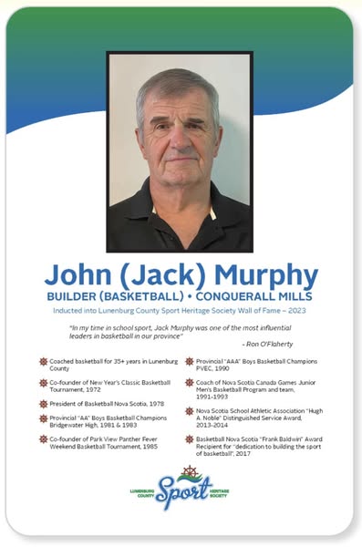 Jack Murphy Death, Obituary; A true pioneer in Lunenburg County basketball Jack Murphy Passed Away Unexpectedly